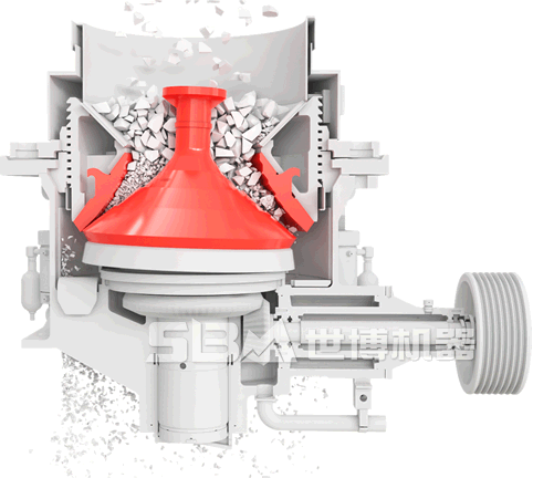 圓錐破碎機破碎原理圖