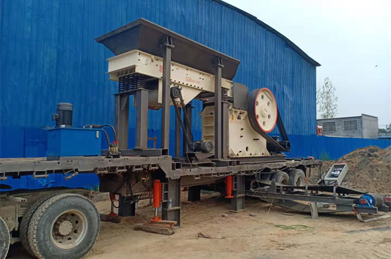 簡易移動(dòng)巖石破碎站，二手車架改裝