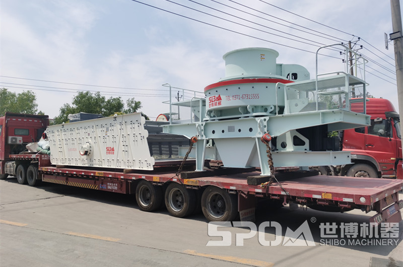 鵝卵石粉碎制砂設備，沖擊式制砂機