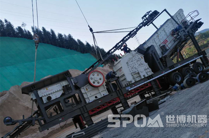 圖2，粗破破碎機配一臺二破反擊破