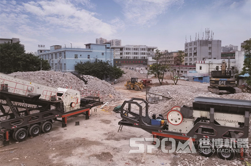 建筑垃圾破碎篩分現(xiàn)場(chǎng)