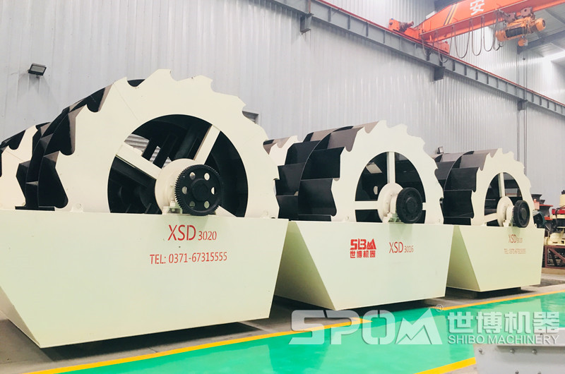 水洗機(jī)制砂機(jī)器，輪斗式洗砂機(jī)