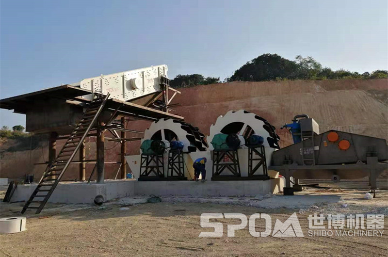 水洗砂機(jī)現(xiàn)場圖