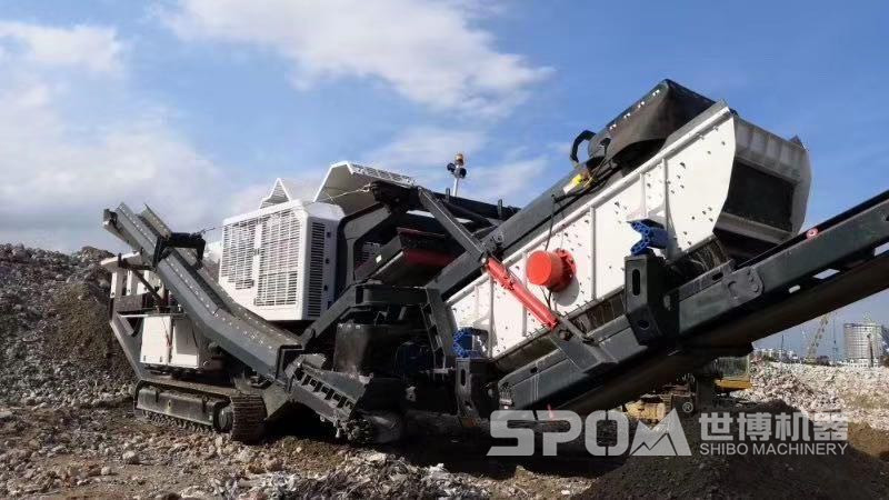 履帶移動(dòng)式碎石機(jī)，造價(jià)高價(jià)格高